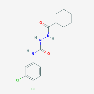 2-(cyclohexylcarbonyl)-N-(3,4-dichlorophenyl)hydrazinecarboxamide