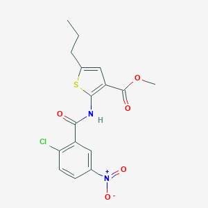 Methyl 2-({2-chloro-5-nitrobenzoyl}amino)-5-propylthiophene-3-carboxylate