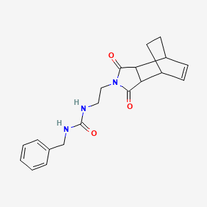 molecular formula C20H23N3O3 B4504499 N-benzyl-N'-[2-(1,3-dioxo-1,3,3a,4,7,7a-hexahydro-2H-4,7-ethanoisoindol-2-yl)ethyl]urea 