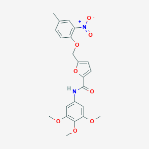 5-[(4-methyl-2-nitrophenoxy)methyl]-N-(3,4,5-trimethoxyphenyl)furan-2-carboxamide