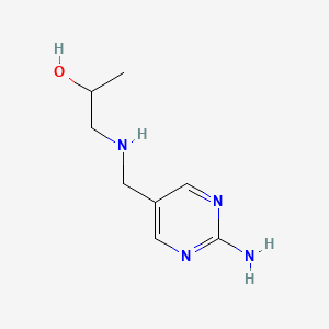 molecular formula C8H14N4O B4504528 1-{[(2-amino-5-pyrimidinyl)methyl]amino}-2-propanol 