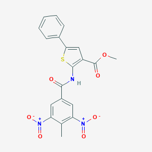 Methyl 2-({3,5-bisnitro-4-methylbenzoyl}amino)-5-phenylthiophene-3-carboxylate
