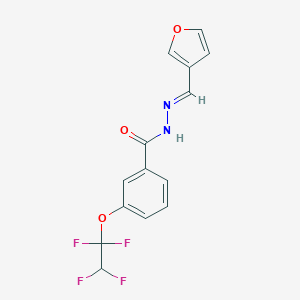 N'-(3-furylmethylene)-3-(1,1,2,2-tetrafluoroethoxy)benzohydrazide