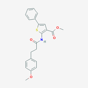 Methyl 2-{[3-(4-methoxyphenyl)propanoyl]amino}-5-phenyl-3-thiophenecarboxylate