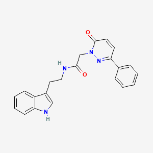 N-(2-(1H-indol-3-yl)ethyl)-2-(6-oxo-3-phenylpyridazin-1(6H)-yl)acetamide