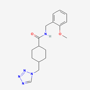 N-[(2-METHOXYPHENYL)METHYL]-4-[(1H-1,2,3,4-TETRAZOL-1-YL)METHYL]CYCLOHEXANE-1-CARBOXAMIDE