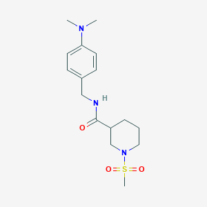 N-[4-(dimethylamino)benzyl]-1-(methylsulfonyl)-3-piperidinecarboxamide