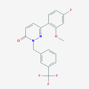 6-(4-fluoro-2-methoxyphenyl)-2-[3-(trifluoromethyl)benzyl]pyridazin-3(2H)-one