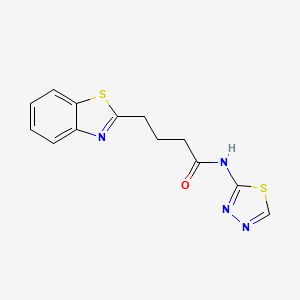 4-(1,3-benzothiazol-2-yl)-N-(1,3,4-thiadiazol-2-yl)butanamide