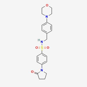 N-[4-(4-morpholinyl)benzyl]-4-(2-oxo-1-pyrrolidinyl)benzenesulfonamide