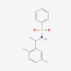 N-[1-(2,5-dimethylphenyl)ethyl]benzenesulfonamide
