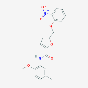 N-(2-methoxy-5-methylphenyl)-5-[(2-nitrophenoxy)methyl]furan-2-carboxamide