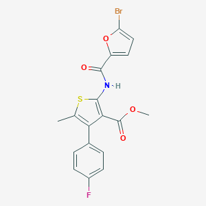 Methyl 2-{[(5-bromo-2-furyl)carbonyl]amino}-4-(4-fluorophenyl)-5-methyl-3-thiophenecarboxylate