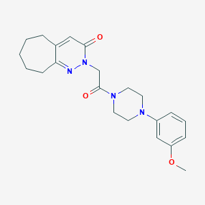 2-{2-[4-(3-methoxyphenyl)piperazino]-2-oxoethyl}-2,5,6,7,8,9-hexahydro-3H-cyclohepta[c]pyridazin-3-one