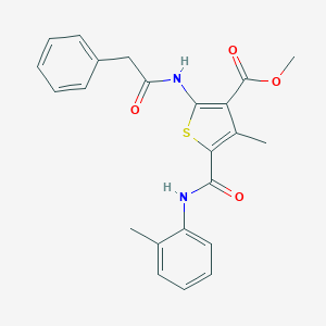 Methyl 4-methyl-2-[(phenylacetyl)amino]-5-(2-toluidinocarbonyl)thiophene-3-carboxylate