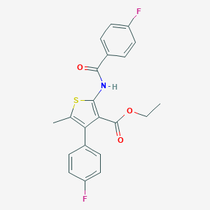 Ethyl 2-[(4-fluorobenzoyl)amino]-4-(4-fluorophenyl)-5-methylthiophene-3-carboxylate