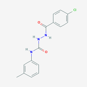 molecular formula C15H14ClN3O2 B450478 2-(4-chlorobenzoyl)-N-(3-methylphenyl)hydrazinecarboxamide 