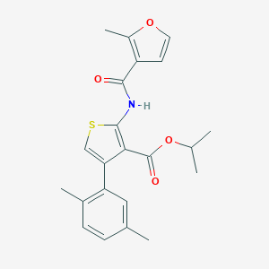 Isopropyl 4-(2,5-dimethylphenyl)-2-[(2-methyl-3-furoyl)amino]thiophene-3-carboxylate