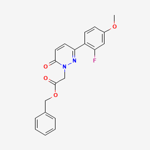 benzyl [3-(2-fluoro-4-methoxyphenyl)-6-oxopyridazin-1(6H)-yl]acetate