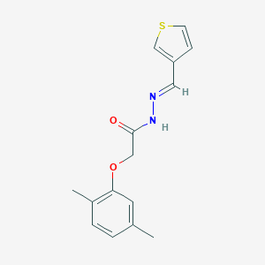 molecular formula C15H16N2O2S B450481 2-(2,5-dimethylphenoxy)-N'-(3-thienylmethylene)acetohydrazide 