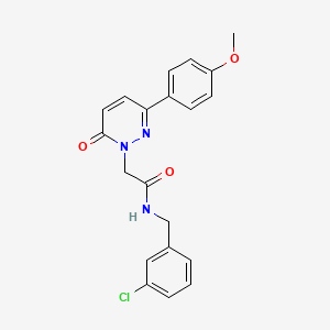 molecular formula C20H18ClN3O3 B4504814 N-(3-chlorobenzyl)-2-[3-(4-methoxyphenyl)-6-oxopyridazin-1(6H)-yl]acetamide 