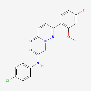 N-(4-chlorophenyl)-2-[3-(4-fluoro-2-methoxyphenyl)-6-oxopyridazin-1(6H)-yl]acetamide