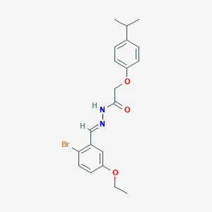 N'-(2-bromo-5-ethoxybenzylidene)-2-(4-isopropylphenoxy)acetohydrazide