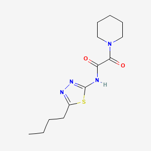 molecular formula C13H20N4O2S B4504879 N-(5-丁基-1,3,4-噻二唑-2-基)-2-氧代-2-(1-哌啶基)乙酰胺 