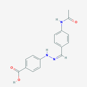 4-{2-[4-(Acetylamino)benzylidene]hydrazino}benzoic acid