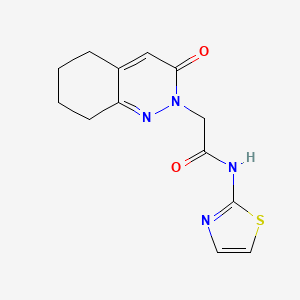 2-(3-oxo-5,6,7,8-tetrahydrocinnolin-2(3H)-yl)-N-(1,3-thiazol-2-yl)acetamide