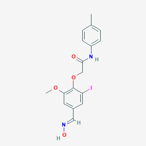 2-{4-[(hydroxyimino)methyl]-2-iodo-6-methoxyphenoxy}-N-(4-methylphenyl)acetamide