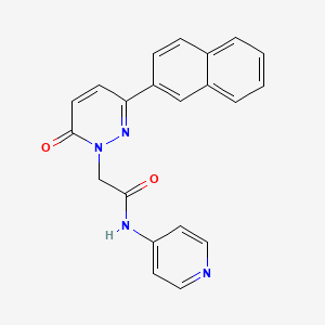 molecular formula C21H16N4O2 B4504925 2-(3-(naphthalen-2-yl)-6-oxopyridazin-1(6H)-yl)-N-(pyridin-4-yl)acetamide 