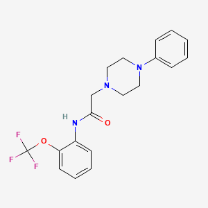 molecular formula C19H20F3N3O2 B4504949 2-(4-苯基-1-哌嗪基)-N-[2-(三氟甲氧基)苯基]乙酰胺 