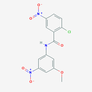 2-chloro-N-(3-methoxy-5-nitrophenyl)-5-nitrobenzamide