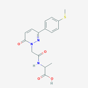 N-{[3-[4-(methylthio)phenyl]-6-oxo-1(6H)-pyridazinyl]acetyl}alanine