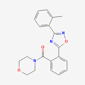 molecular formula C20H19N3O3 B4504987 4-{2-[3-(2-甲基苯基)-1,2,4-恶二唑-5-基]苯甲酰}吗啉 