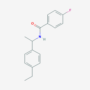 molecular formula C17H18FNO B450500 N-[1-(4-ethylphenyl)ethyl]-4-fluorobenzamide 