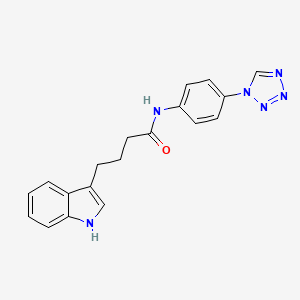 4-(1H-indol-3-yl)-N-[4-(1H-tetrazol-1-yl)phenyl]butanamide