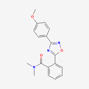 2-[3-(4-methoxyphenyl)-1,2,4-oxadiazol-5-yl]-N,N-dimethylbenzamide