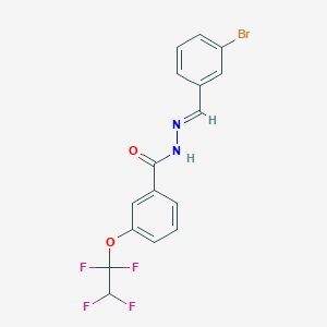 N'-(3-bromobenzylidene)-3-(1,1,2,2-tetrafluoroethoxy)benzohydrazide