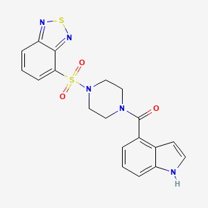 [4-(2,1,3-benzothiadiazol-4-ylsulfonyl)piperazin-1-yl](1H-indol-4-yl)methanone