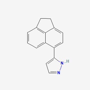 molecular formula C15H12N2 B4505087 3-(1,2-dihydroacenaphthylen-5-yl)-1H-pyrazole 