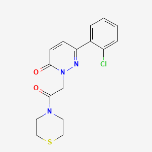 6-(2-chlorophenyl)-2-[2-oxo-2-(thiomorpholin-4-yl)ethyl]pyridazin-3(2H)-one