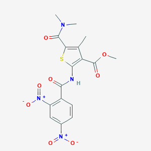 Methyl 2-({2,4-bisnitrobenzoyl}amino)-5-[(dimethylamino)carbonyl]-4-methylthiophene-3-carboxylate