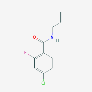 molecular formula C10H9ClFNO B4505115 N-allyl-4-chloro-2-fluorobenzamide 