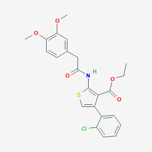 Ethyl 4-(2-chlorophenyl)-2-{[(3,4-dimethoxyphenyl)acetyl]amino}-3-thiophenecarboxylate