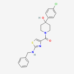 [2-(Benzylamino)-1,3-thiazol-4-yl][4-(4-chlorophenyl)-4-hydroxypiperidin-1-yl]methanone