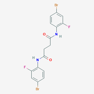 molecular formula C16H12Br2F2N2O2 B450516 N,N'-bis(4-bromo-2-fluorophenyl)butanediamide 