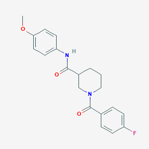 1-(4-fluorobenzoyl)-N-(4-methoxyphenyl)-3-piperidinecarboxamide