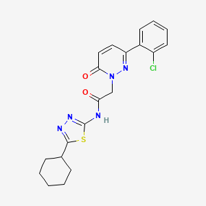 2-[3-(2-chlorophenyl)-6-oxopyridazin-1(6H)-yl]-N-[(2E)-5-cyclohexyl-1,3,4-thiadiazol-2(3H)-ylidene]acetamide